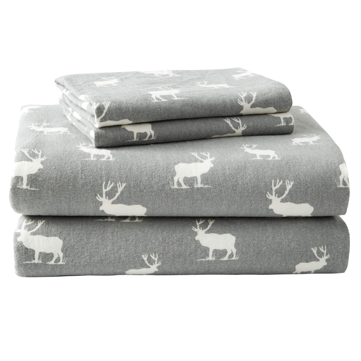 Eddie Bauer - Flannel Collection - Cotton Bedding Sheet Set, Pre-Shrunk & Brushed For Extra Softness, Comfort, And Cozy Feel, Full, Elk Grove