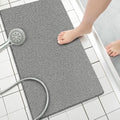 Soft Textured Bath Mat Non Slip, Comfort Bathtub Mats with Drain, PVC Loofah Shower Bathroom Mats for Wet Areas, Quick Drying, 4