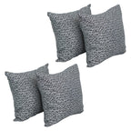 Blazing Needles Square Polyester Jacquard Throw Pillows, 17", Banyan Timber 4 Count