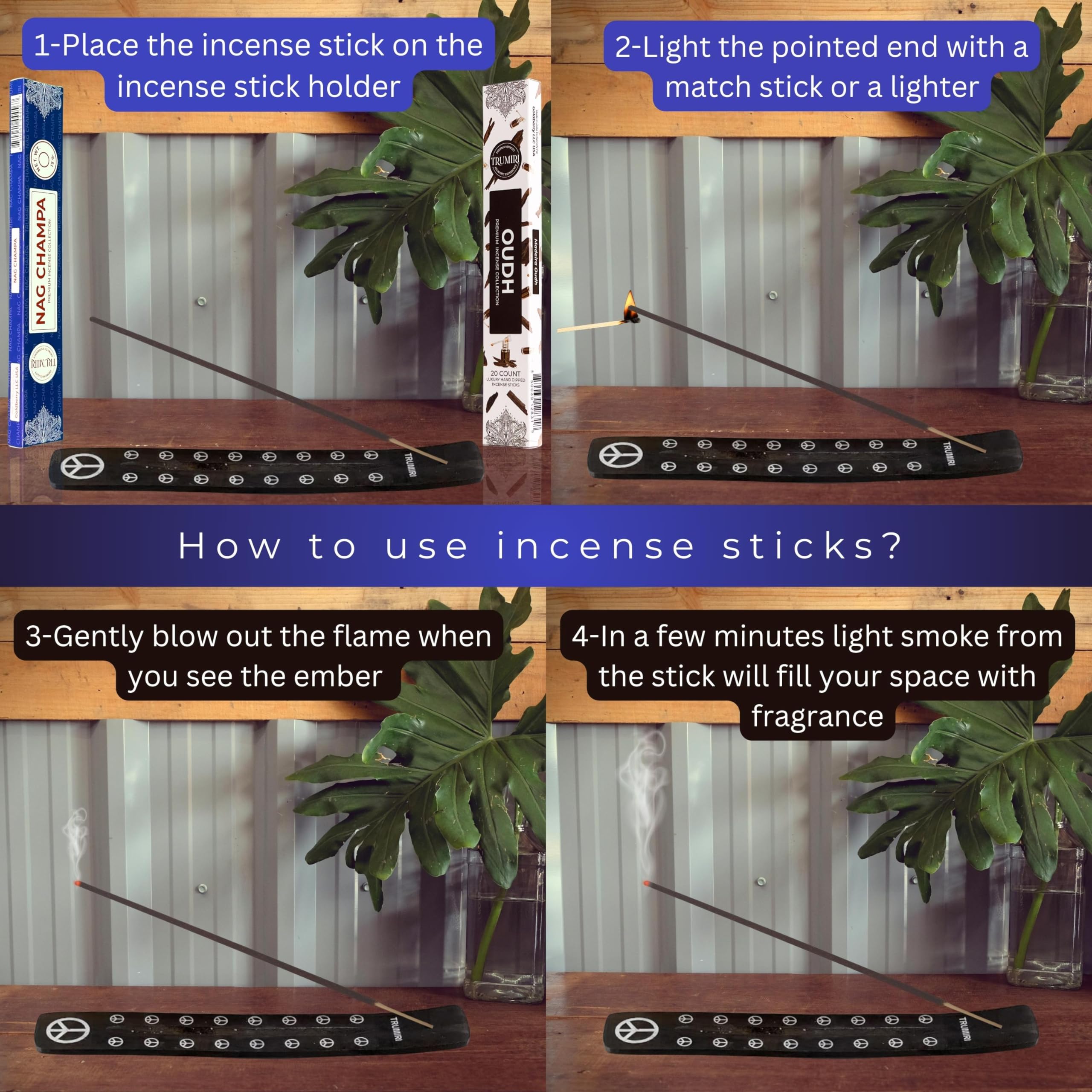 Trumiri Incense Sticks - Combo Pack Of 35 Insence-Sticks - 15 Nag Champa + 20 Oud - Insenses - Insents - Incents - Inscense - In