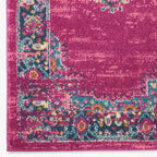 Nourison Passion Fuchsia 1'10'' X 6' Area -Rug, Boho, Traditional, Easy -Cleaning, Non Shedding, Bed Room, Living Room, Hallway,