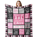 Cheerleader Gifts, Unique Cheer Blanket Gifts For Girls, Best Cheerleading Gift Ideas, Throw Gifts For Cheerleaders Team, Cheer