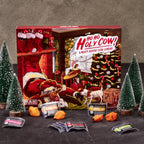 Man Crates Jerky Advent Calendar 2024 - 25 Beef Jerky Bites in Red with Ho-Ho-Holy Cow Artwork - Flavors: Orange Habanero, Rootbeer