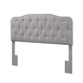 Best Quality Furniture -Hb Queen/Full Size Headboard Only Smoke Grey Fabric Finish