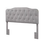 Best Quality Furniture -Hb Queen/Full Size Headboard Only Smoke Grey Fabric Finish