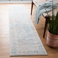 SAFAVIEH Tulum Collection Runner Rug - 2 x 8, Ivory & Terracotta, Moroccan Boho Distressed Design, Non-Shedding & Easy Care, I