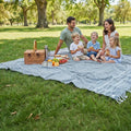 LANE LINEN Beach Towels Oversized - Picnic Blankets (82x82), Sand- Free Beach Accessories Must Haves for Family Vacations, Park 
