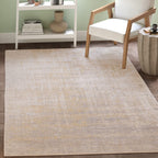 Safavieh Adirondack Collection Area Rug - 6' X 9', Creme & Gold, Modern Abstract Design, Non-Shedding & Easy Care, Ideal For Hig