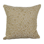 Blazing Needles Square Polyester Jacquard Throw Pillows, 17", Banyan Camel 4 Count