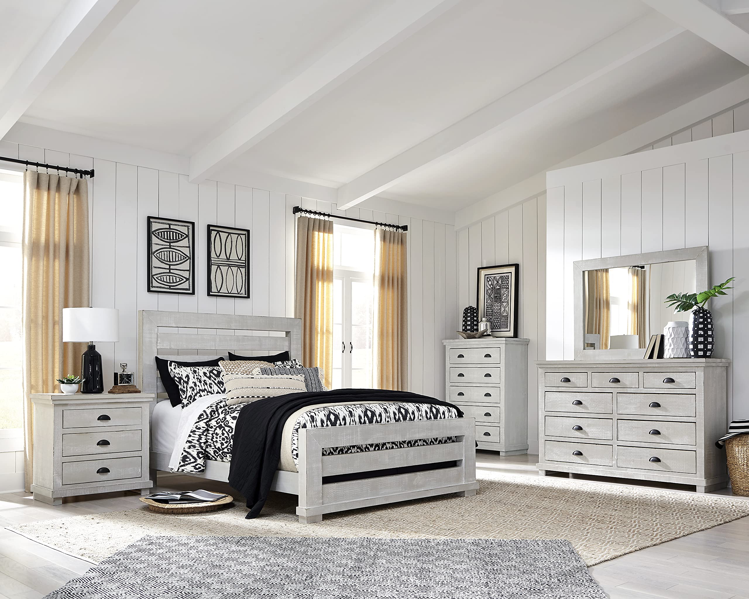 Progressive Furniture King Willow Slat Headboard - Thumbnail 2