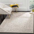 SAFAVIEH Reflection Collection Accent Rug - 4' x 6', Beige & Cream, Vintage Distressed Design, Non-Shedding & Easy Care, Ideal f