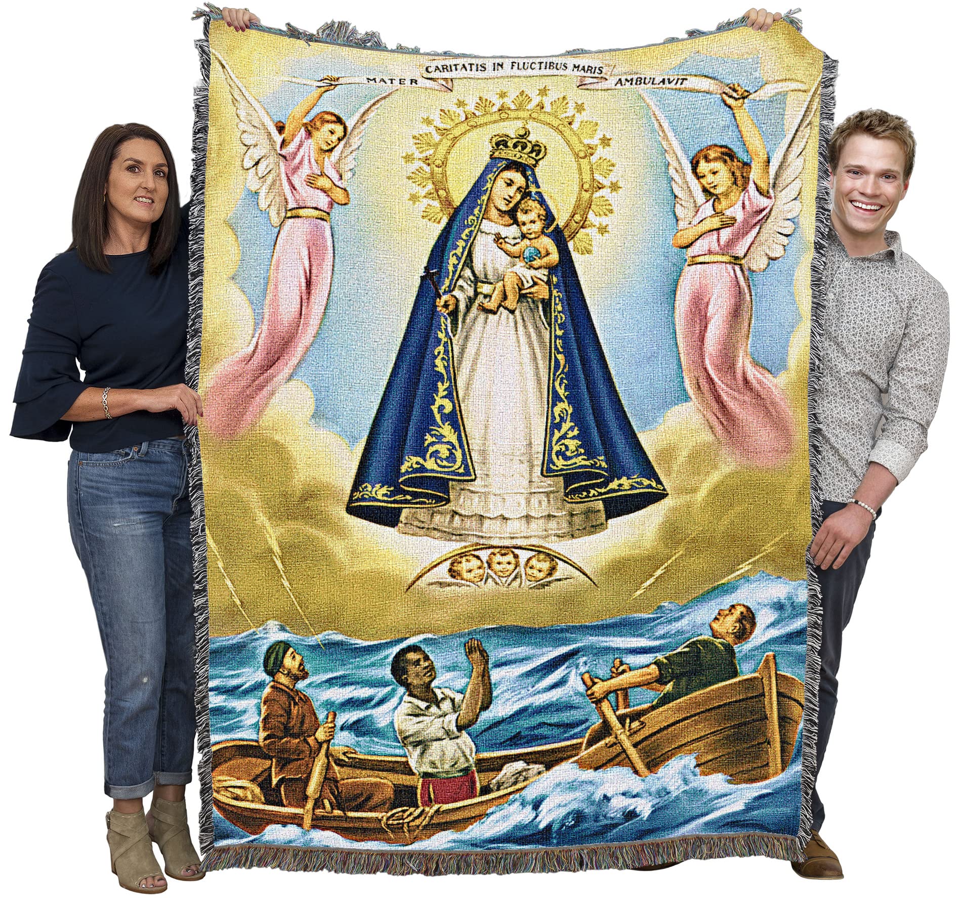 Pure Country Weavers Our Lady Of Charity - Nuestra Senora De La Caridad Del Cobre - Patroness Of Cuba - Catholic Religious Gift
