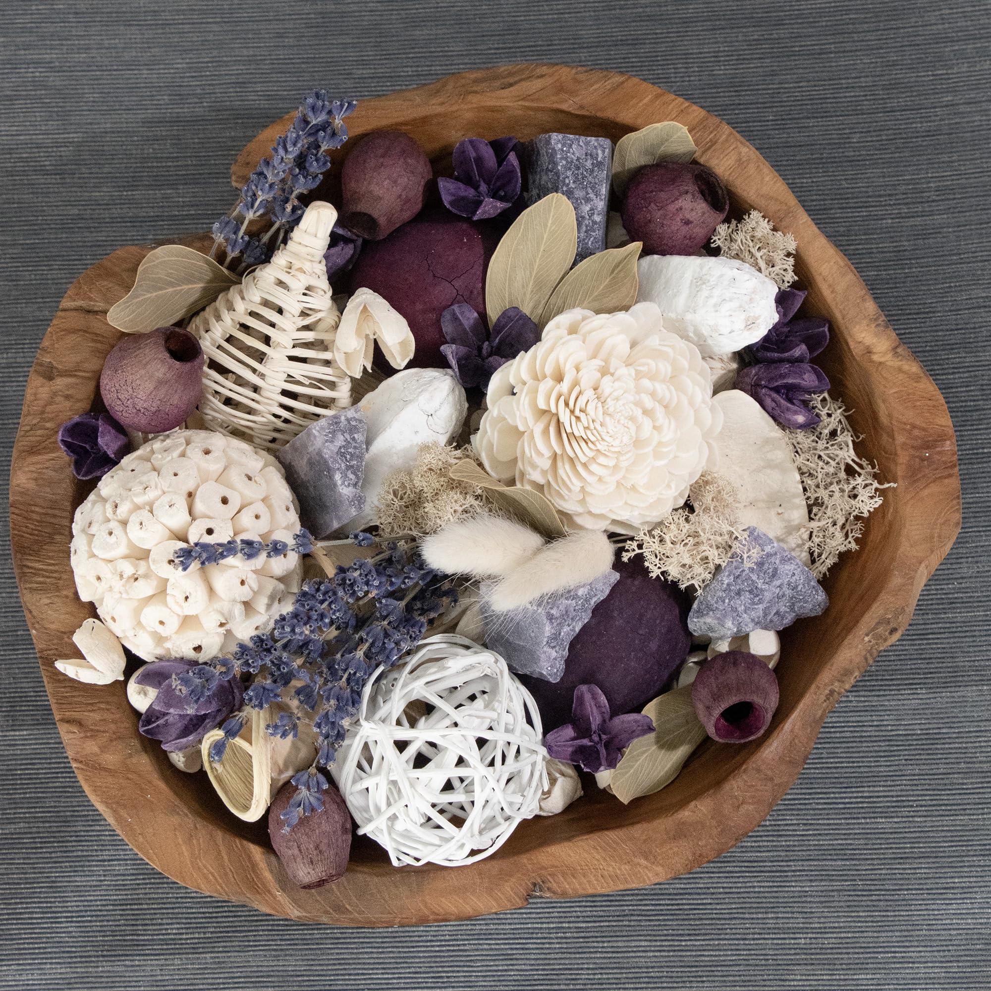 Andaluca Maison Box Fragrance Potpourri Decorative Vase & Bowl Filler Home D  Cor (Lavender Quartz)