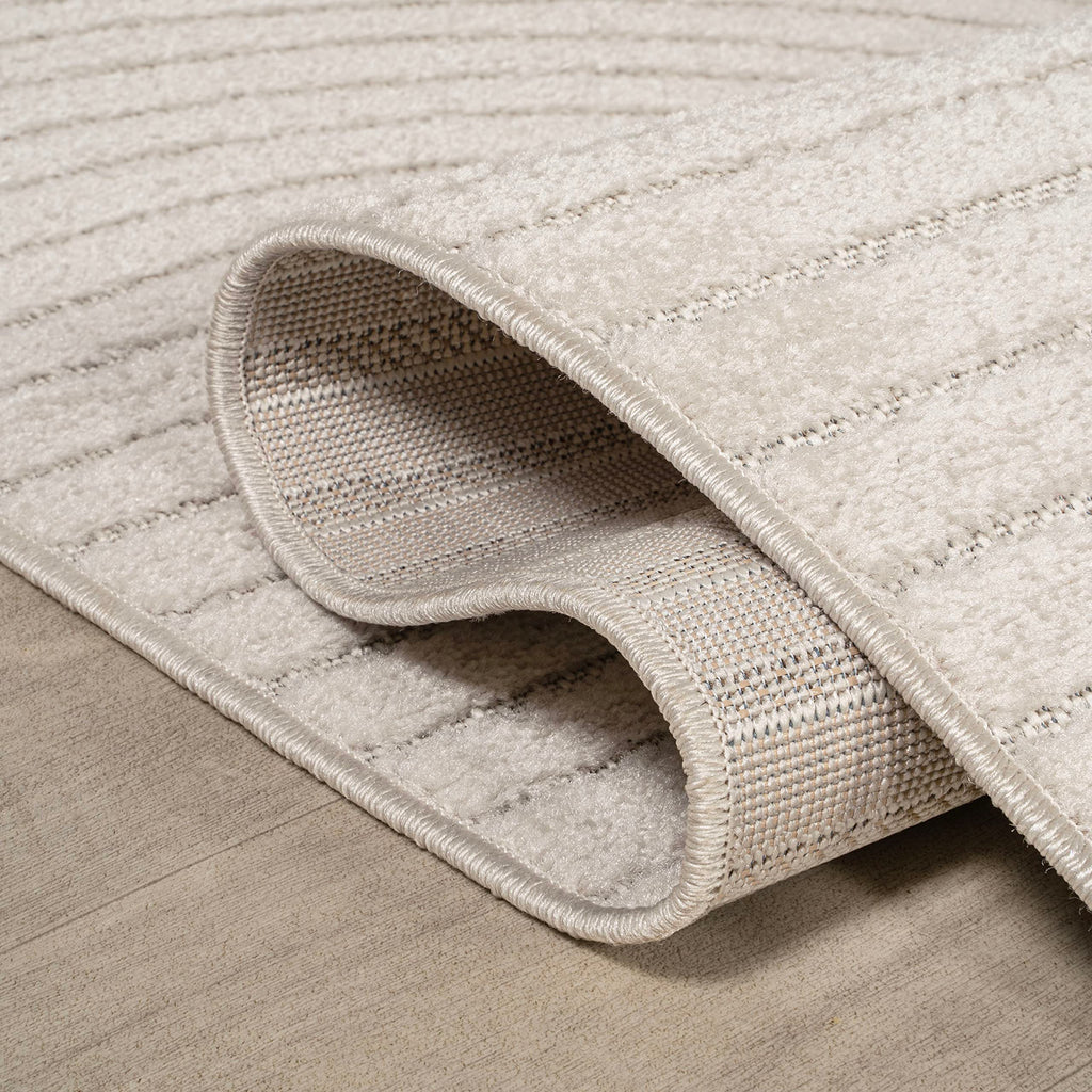 Jonathan Y Scn100B-3 Skagen High-Low Minimalist Curve Geometric Indoor/Outdoor Area Rug, Modern, Contemporary, Geometric, Bohemi