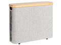 StorageWorks Toilet Paper Storage Basket, Toilet Paper Roll Storage with Bamboo Lid, Large Toilet Paper Holder for up to 9 Mega 