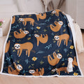 Blytheyes Sloth Blanket Throw Blanket Flannel Blanket Cute Kids Blanket Bed Blanket Super Soft Flannel Sofa Blanket Sloth Blanke