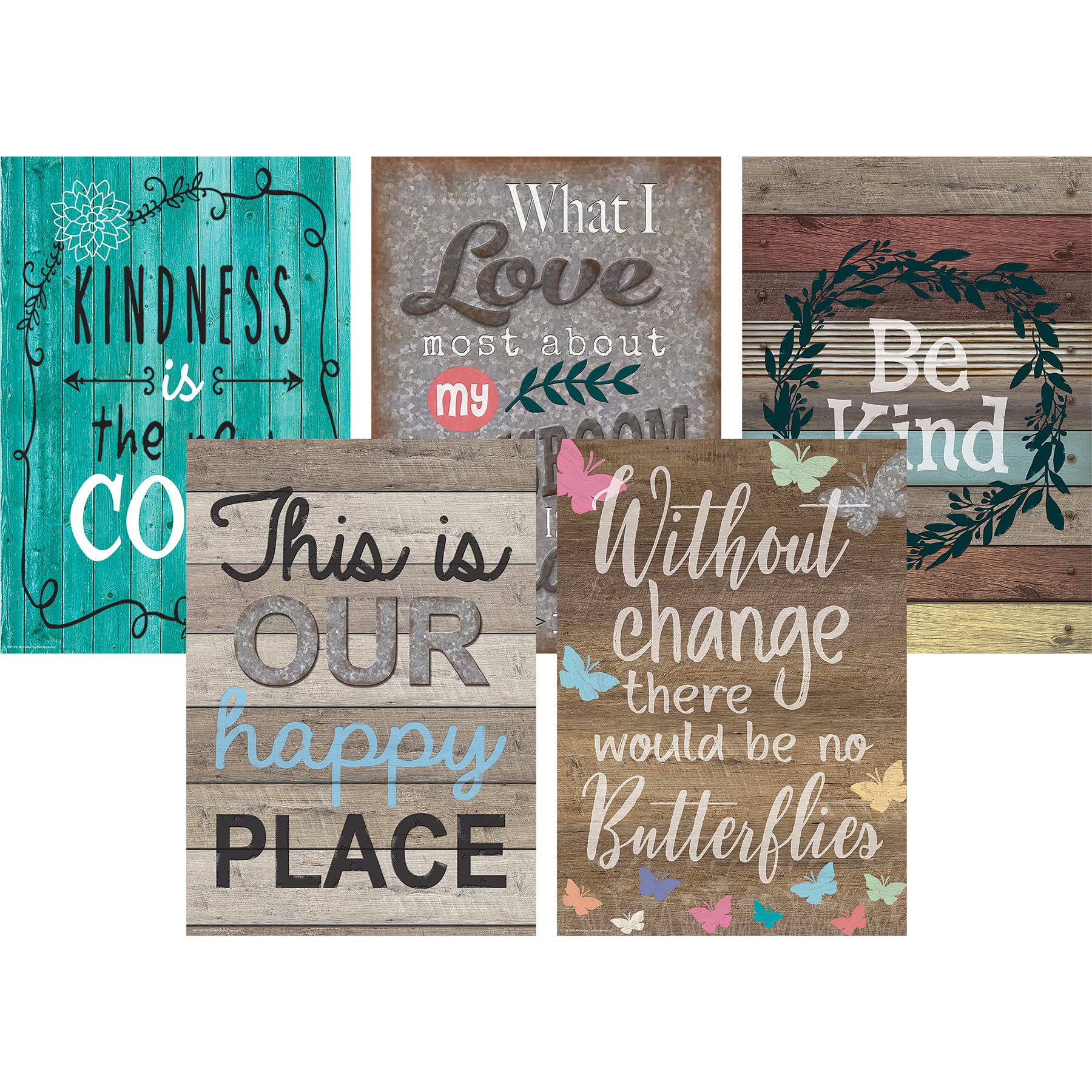 Teacher Created Resources Home Sweet Classroom Posters, 13-3/8'' x 19'', Set of 5
