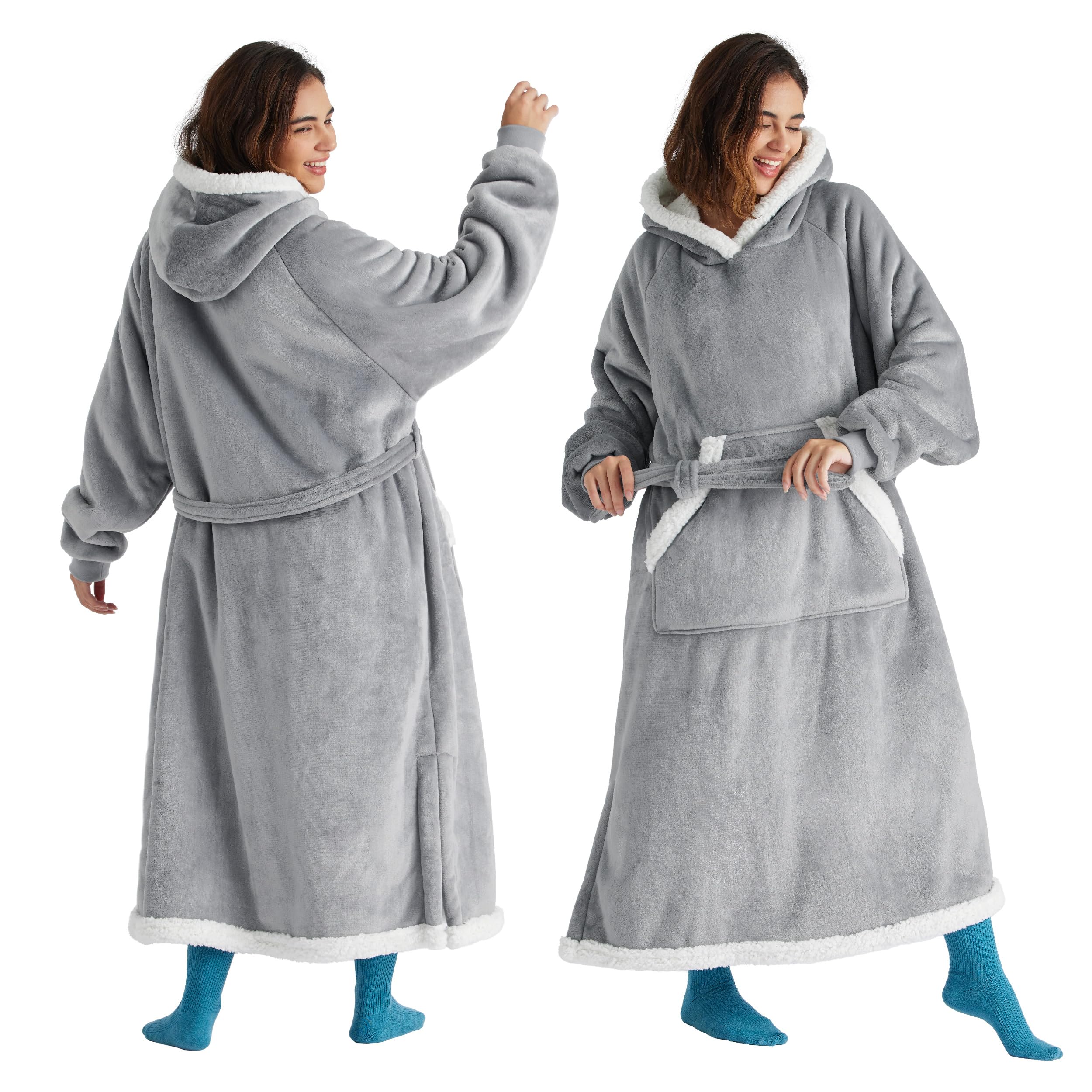 Bedsure Wearable Blanket Hoodie - Thumbnail 2
