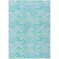 Addison Rugs Surfside Asr32 Aqua 5' X 7'6" Indoor Outdoor Area Rug, Easy Clean, Machine Washable, Non Shedding, Bedroom, Living Room, Dining Room, Kitchen, Patio Rug