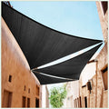 Colourtree Ctaprt10 Order To Make Custom Size 10' X 11' X 14.9' Black Right Triangle Sun Shade Sail Canopy Mesh Fabric Uv Block