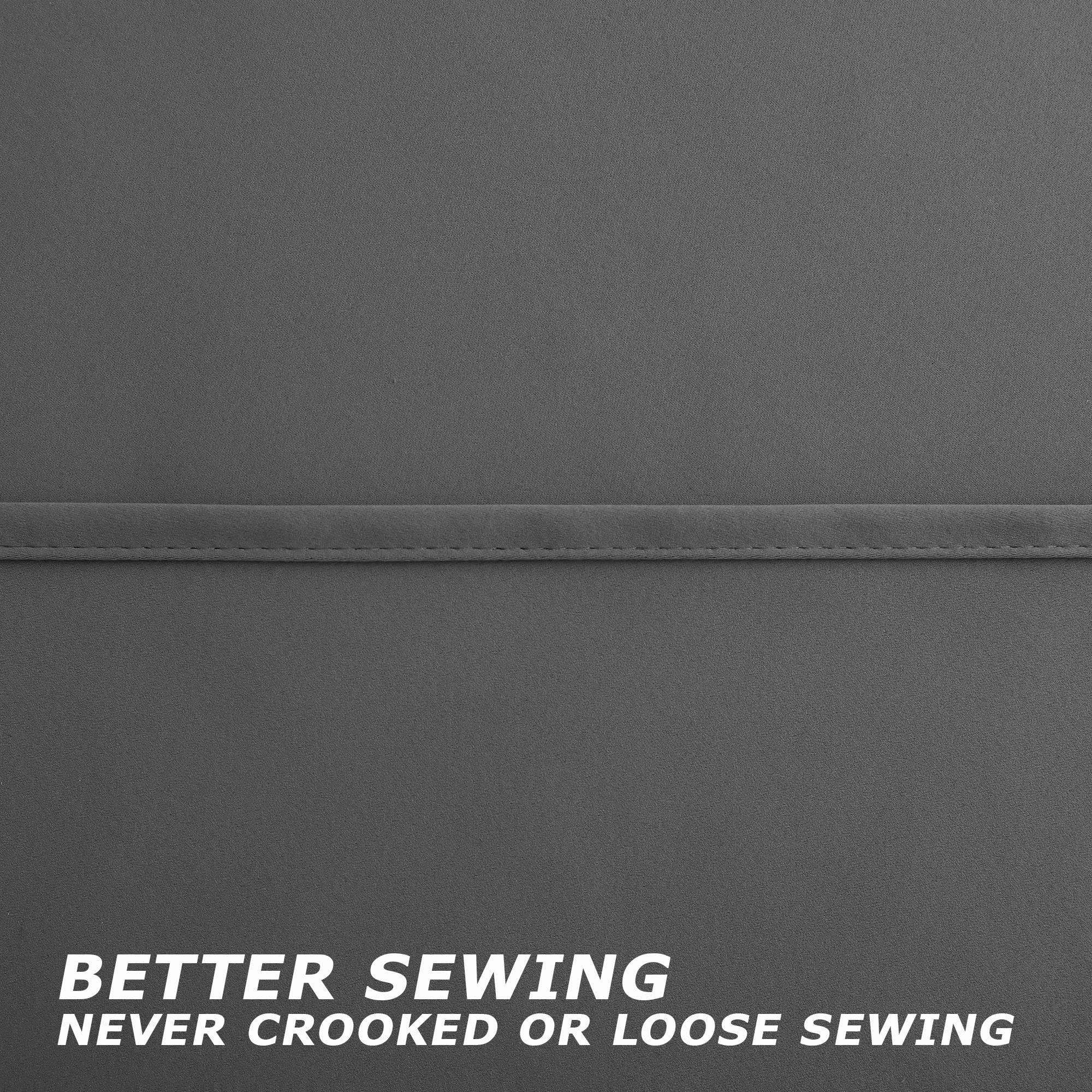 Koufall Blackout Curtains Extra Wide,Thermal Insulated Darkening Large Full Length Window Curtain Panels For Living Room Bedroom 84 Inches Long,Single 72In Total Width 144,Set Of 2,Grey