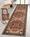 Moynesa Ultra-Thin Washable Runner Rug - 26x8 Non-Slip Kitchen Runner, Non-Shedding Stain Resistance Low Pile Bedroom Mat Indoo