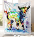 Carwayii Goat Blanket Goat Gifts For Girls Boys Kids Cute Blanket Throw Blanket Colorful Couch Sofa Blanket Flannel Goat Stuffed