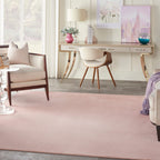 Nourison Essentials Indoor/Outdoor Pink 8' X 10' Area Rug, Easy Cleaning, Non Shedding, Bed Room, Living Room, Dining Room, Back