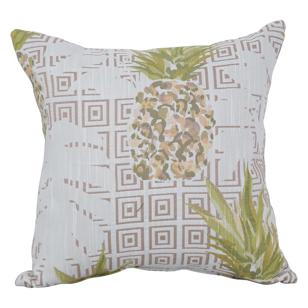Blazing Needles Square Polyester Jacquard Throw Pillows, 17", Zeena Blush 2 Count