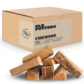 Old Potters Kiln Dried Firewood - Oak, 1100 Cu. in, 16-18 Logs ~ 8 x 2.5 Logs. Cooking Wood for Grilling, Smoking, and Firepits,
