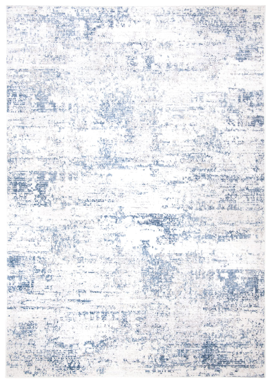 Safavieh Amelia Collection Area Rug - 5'3'' X 7'6'', Ivory & Blue, Modern Abstract Design, Non-Shedding & Easy Care, Ideal For H