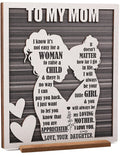 Birthday Gifts for Mom from Daughter, Mom Gift from Daughter on, Valentines & Mothers Day, Christmas, Rustic Mom and Daughter Hu