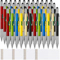 Zonon 36 Pcs 6 in 1 Multitool Tech Pen with Ruler Level Gauge Screwdriver Multifunction Touch Screen Ballpoint Pens and Black In