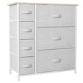 YITAHOME Dresser with 7 Drawers - Fabric Storage Tower, Organizer Unit for Living Room, Hallway - Sturdy Steel Frame, Wooden Top