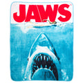 Silver Buffalo Jaws Movie Poster 45' X 60' Fleece Throw, Soft And Cozy Blanket, 250 Gsm