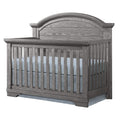 Westwood Design Arch Paneled 4 in 1 Convertible Crib, Foundry, Brushed Pewter