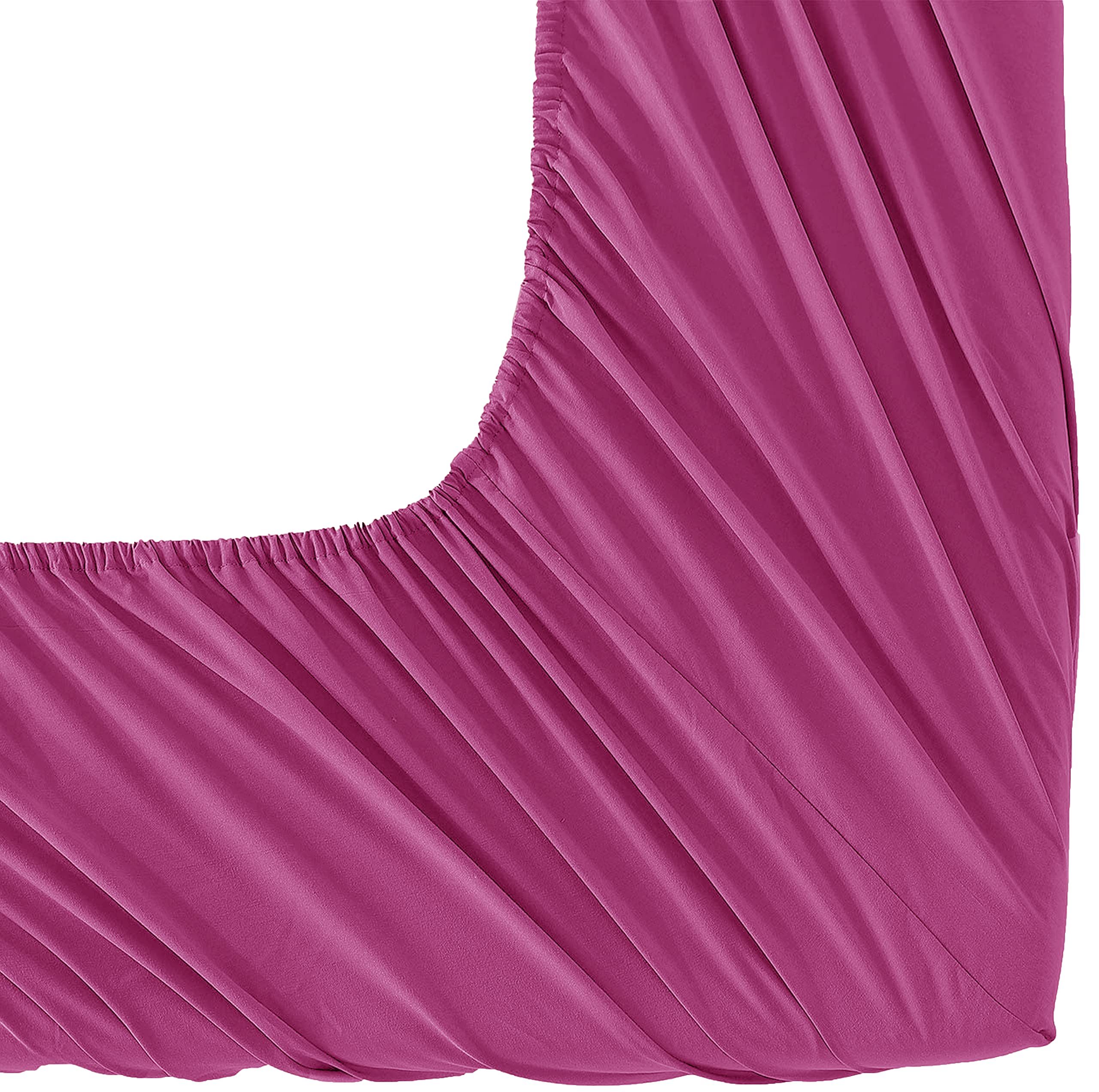 Elegant Comfort Luxurious Wrinkle Resistant 1500 Thread Count Egyptian Quality 1-Piece Fitted Sheet All Around Elastic -Deep Pocket- Ultra Soft Bottom Fitted Sheet, Twin/Twin Xl, Hot Pink