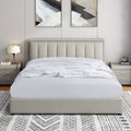 Cathay Home Queen Fitted Sheet - Double Brushed Ultra Soft - Wrinkle & Fade Resistant - 21' Extra Deep Pocket Fitted Sheet Only - Good Fit For 19'-23' Deep Mattress (Queen, White)