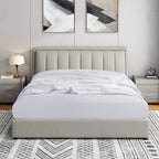 Cathay Home Twin Fitted Sheet - Double Brushed Ultra Soft – Wrinkle & Fade Resistant - 16' Deep Pocket Fitted Sheet Only - Good Fit For 14'-18' Deep Mattress (Twin, White)