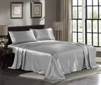 Satin Pillowcase 2 Pack - King Size (20'X40', Silver) - Silky Pillow Cases For Hair And Skin - Satin Pillow Covers With Envelo