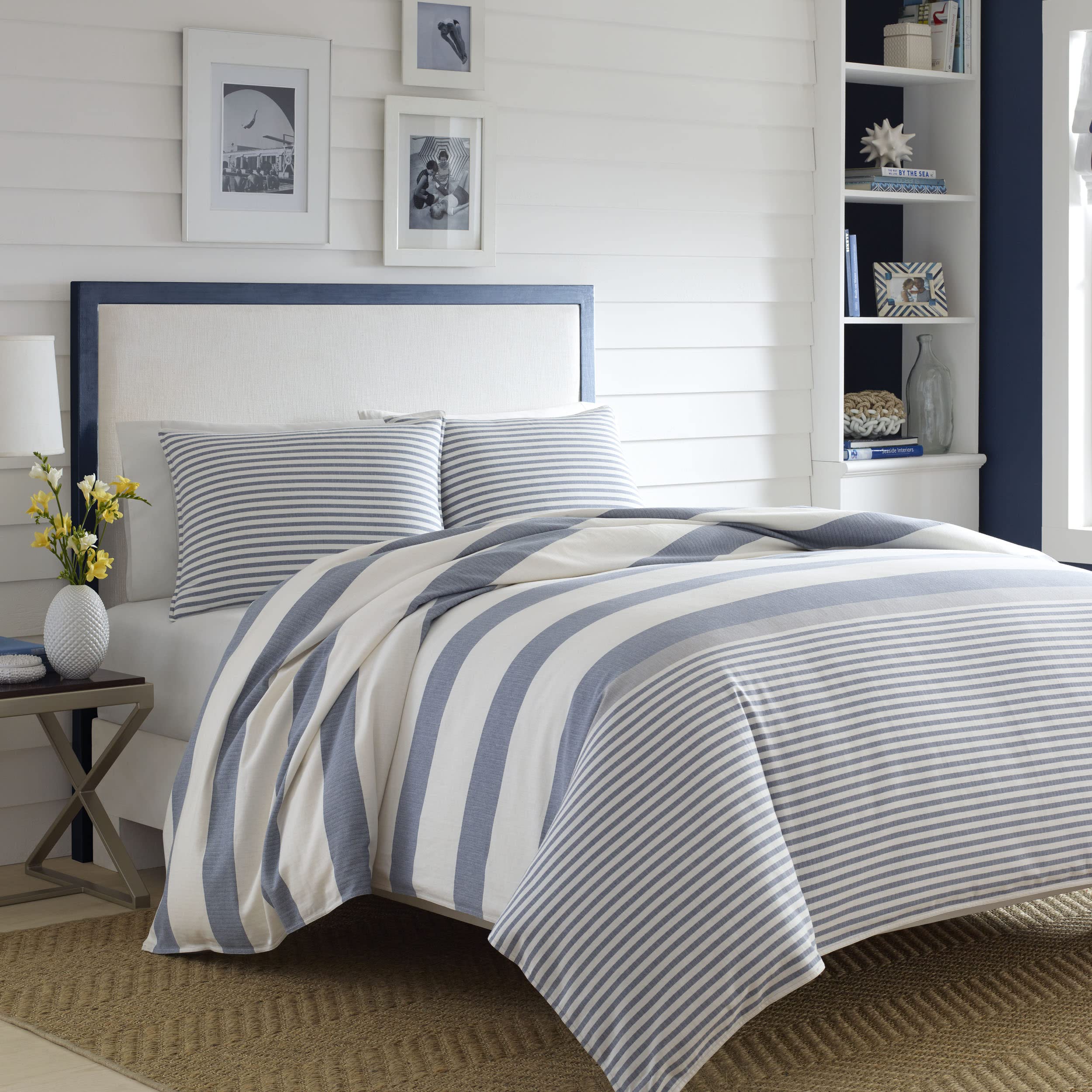 Nautica 220086 Fairwater Comforter Set,Blue,King