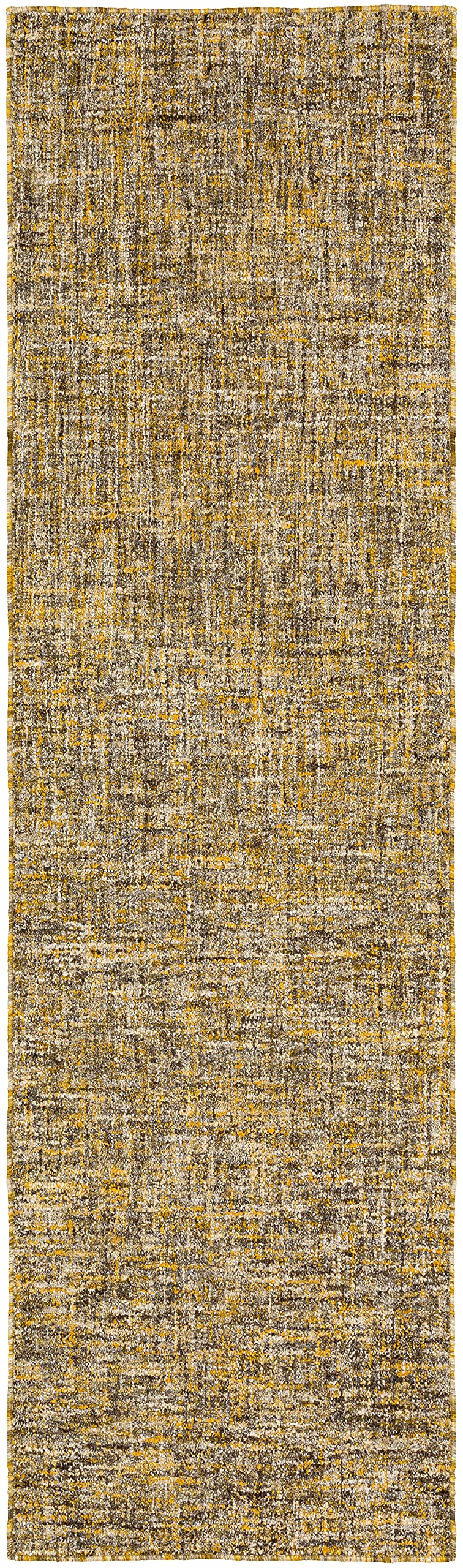 Addison Rugs Winslow Awn31 Gold 2’3" X 7’6" Rectangle Soft Wool Blend Runner Rug, Durable, Handmade, Bedroom, Entryway, Laundry Room, Living Room, Dining Room, Kitchen Rug