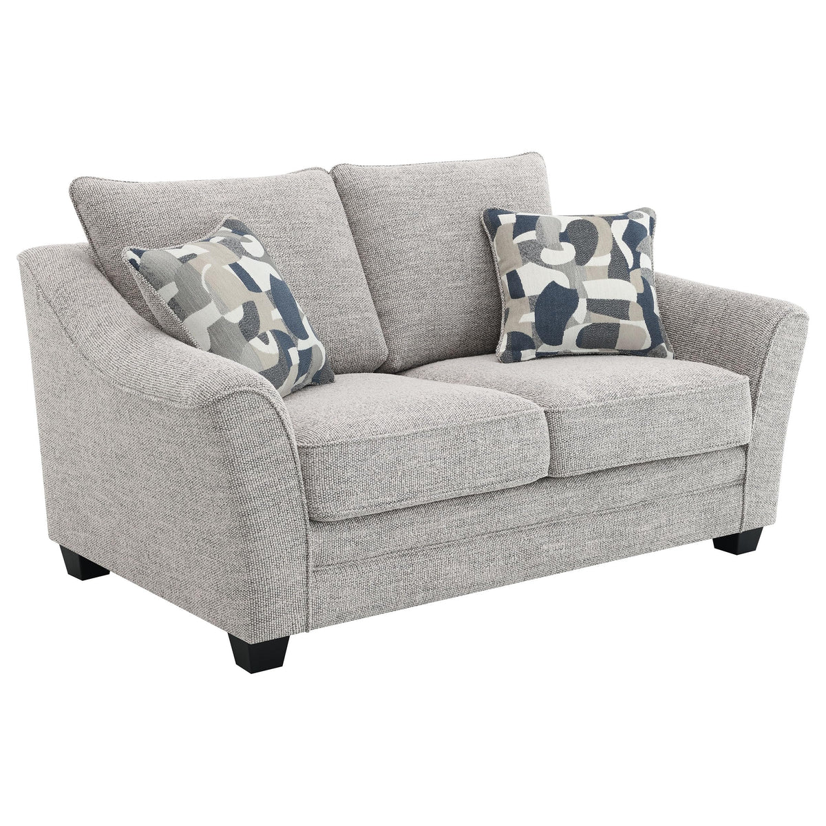 Coaster Home Furnishings Tomkins Boucle Upholstered Loveseat Light Grey