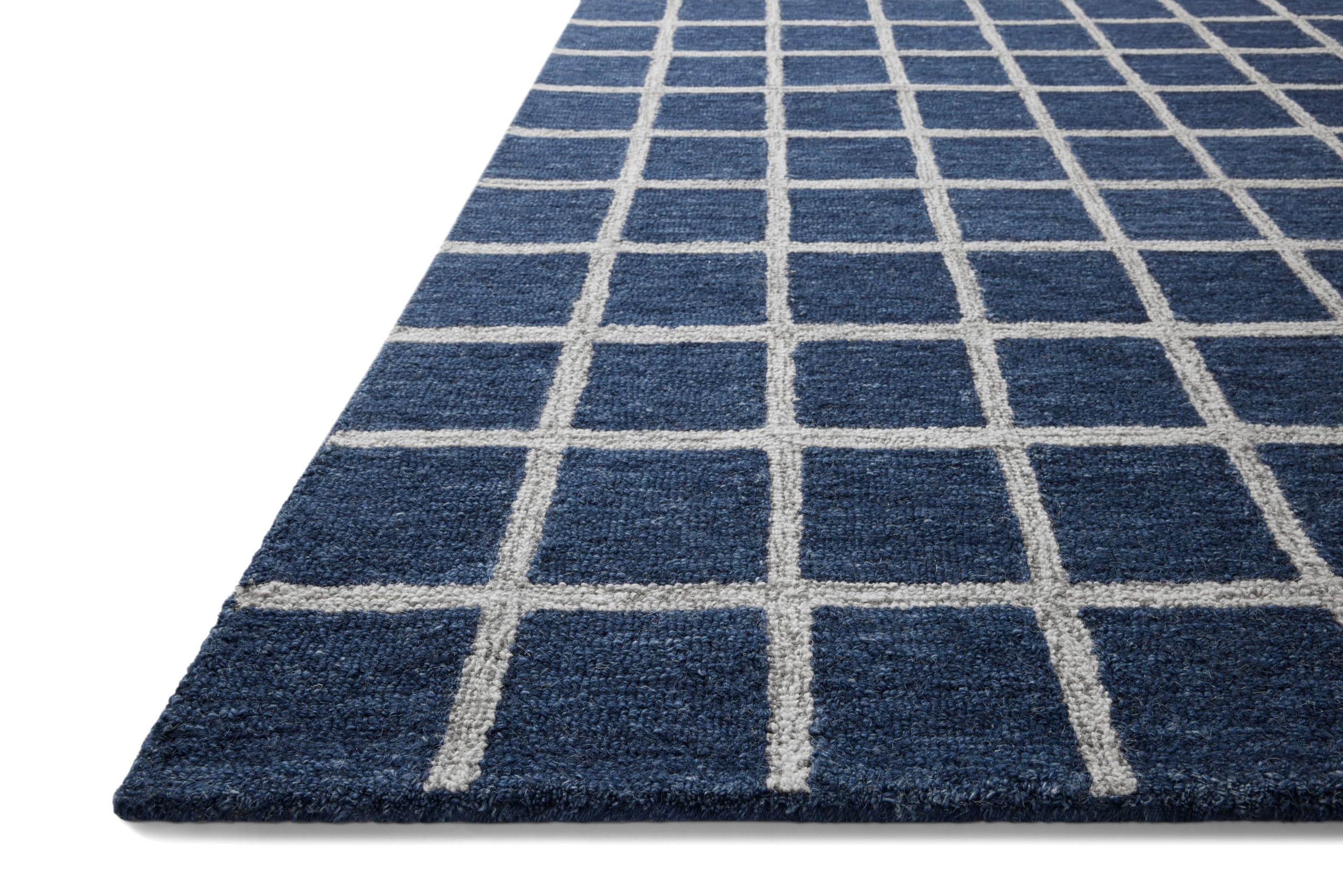 Loloi Chris Loves Julia X Polly Navy/Silver 8'-6'' X 11'-6'' Area Rug