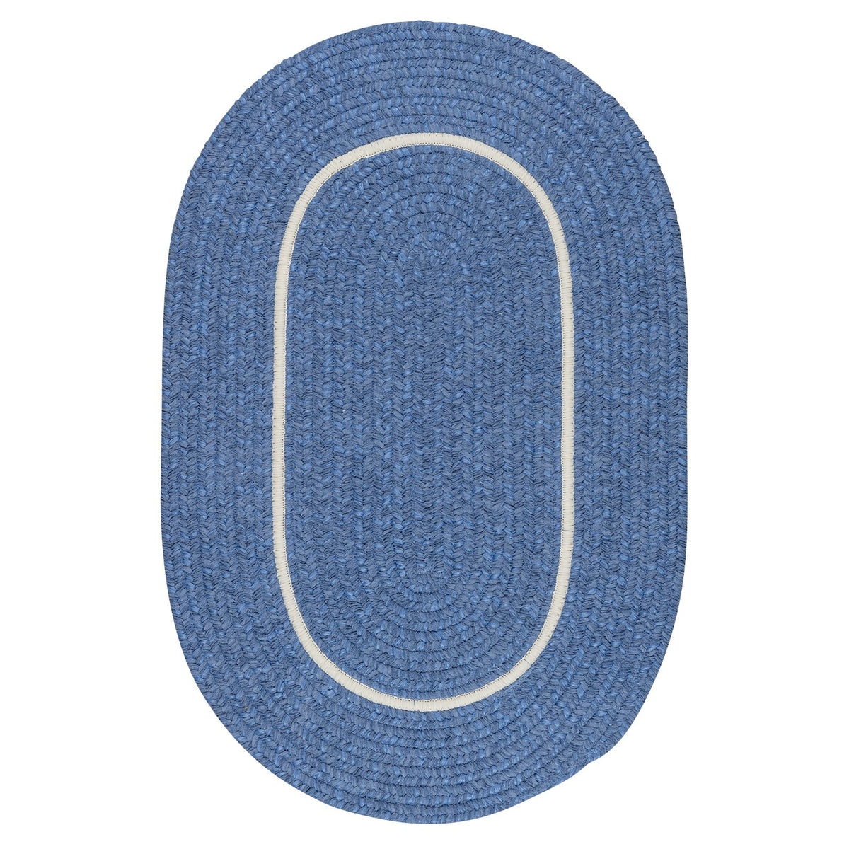 Silhouette Round Rug, 8-Feet, Blue Ice