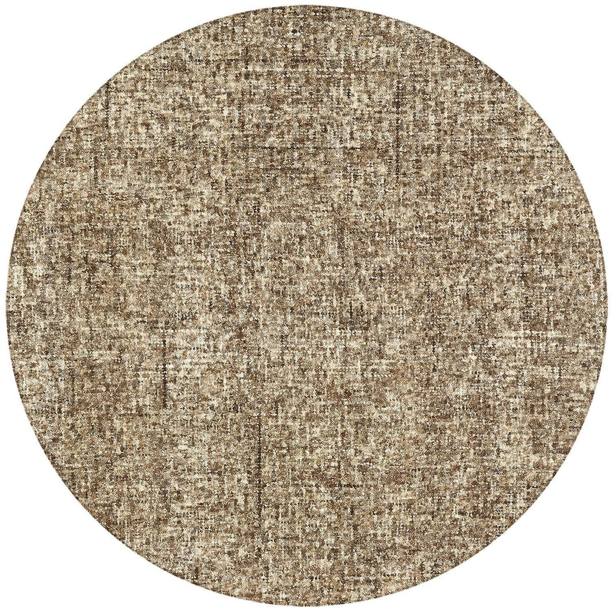 Calisa Cs5 Brown Casual Rug Round 4' X 4'