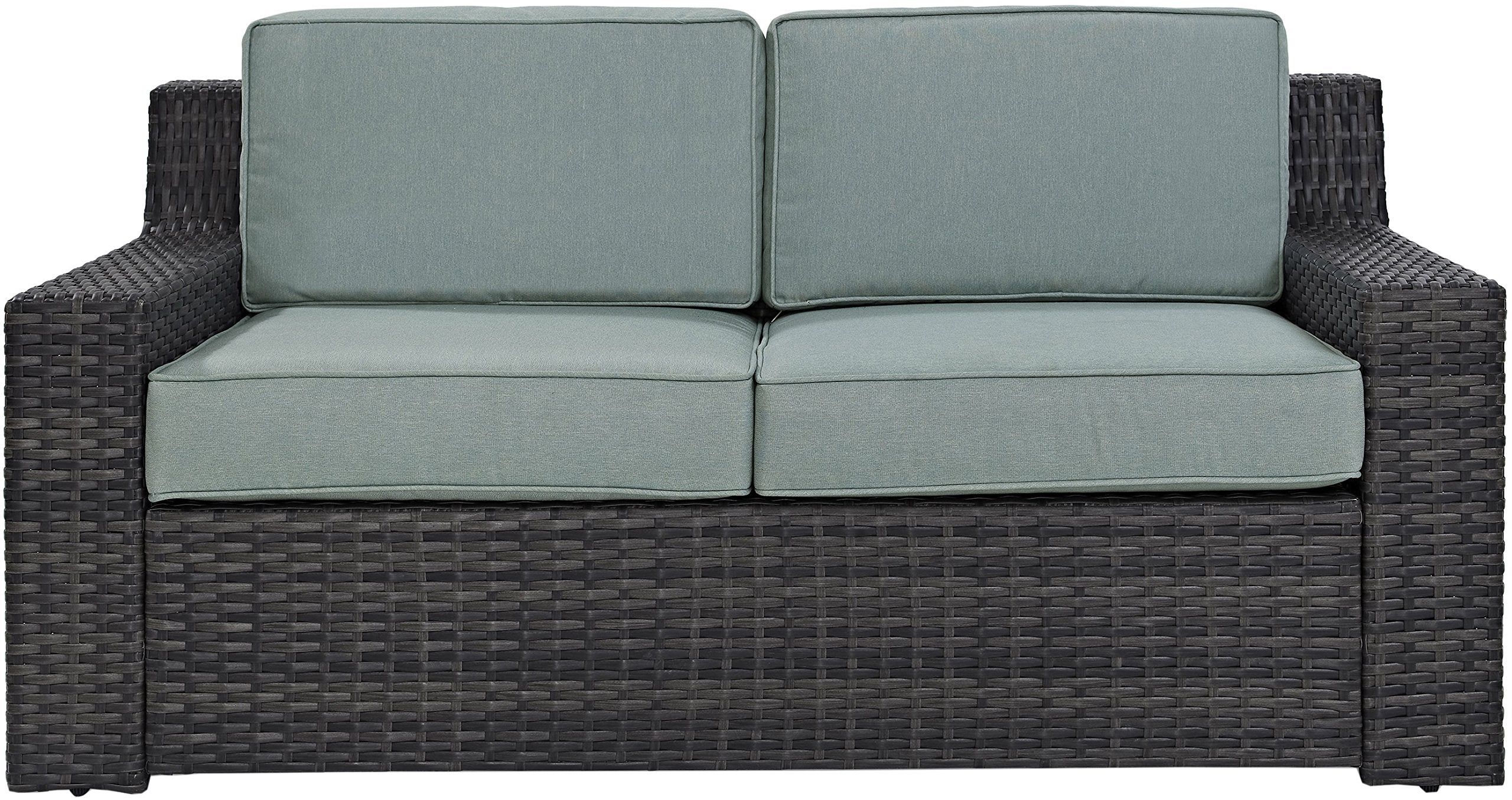 Crosley Furniture Rockport Wicker Outdoor Loveseat - Thumbnail 5