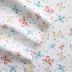 Mallary By Matthew Kids Super Soft-Soft 100% Microfiber Print Sheet, Watercolor Hearts Print, Twin