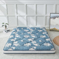 Heimorn Japanese Floor Mattress Futon Mattress, Thicken Sleeping Mattress Foldable & Portable Roll Up Camping Mattress, Flower Pattern Twin