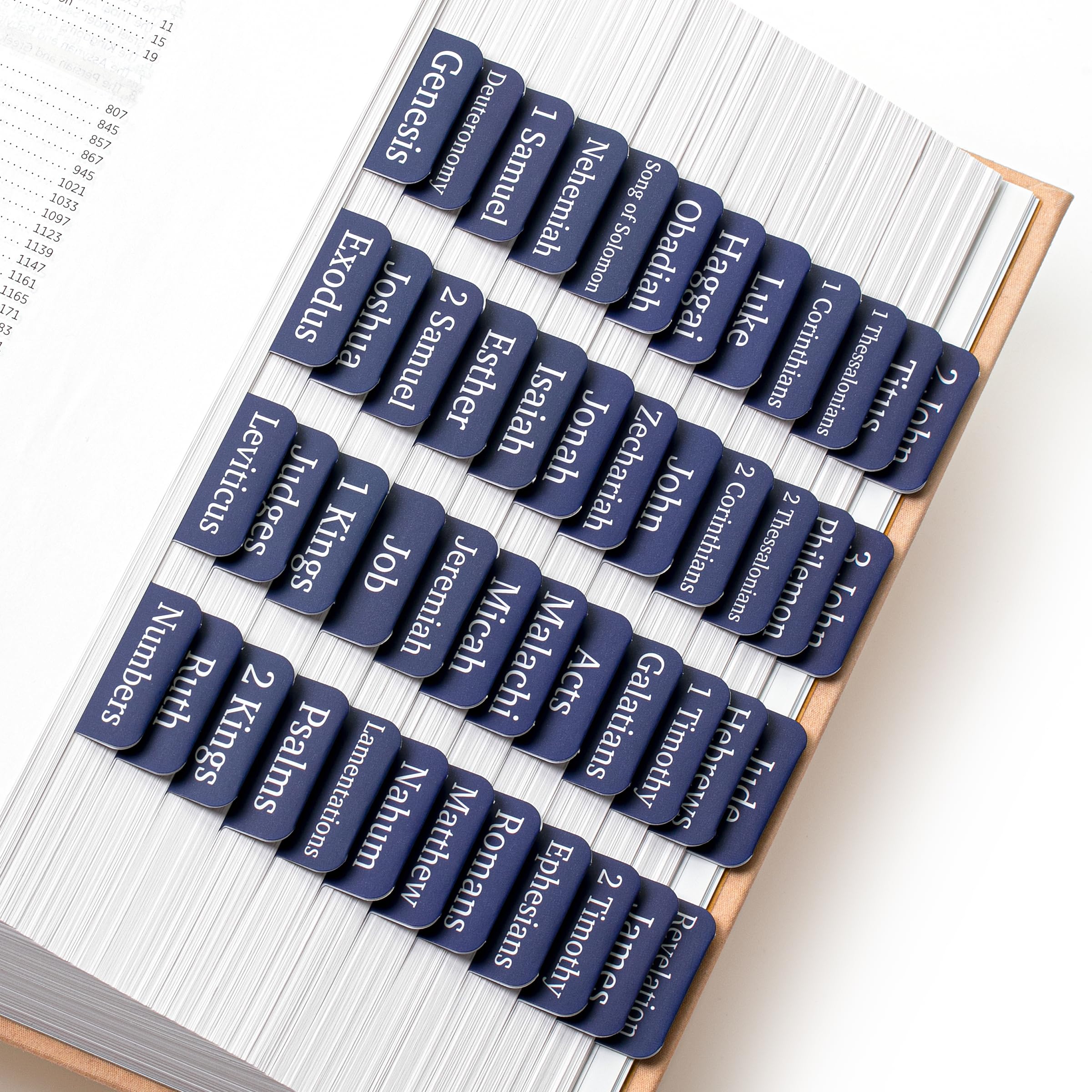 Mr. Pen- Bible Tabs, 75 Tabs, Sapphire Blue, Laminated Bible Tabs For Women And Men, Bible Tabs For Study Bible, Bible Index Tab